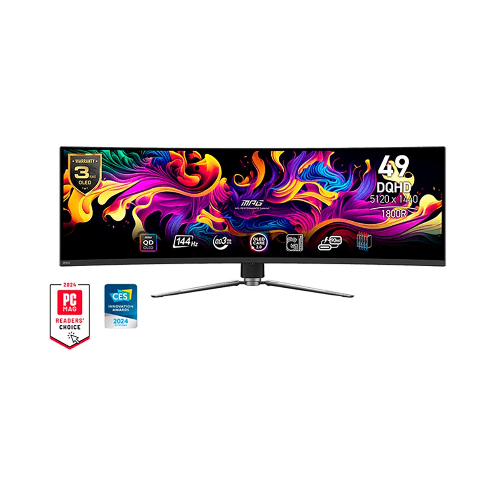 Màn hình cong 2K MSI MPG 491CQP QD-OLED 49 inch DQHD 144Hz Curve 1800R