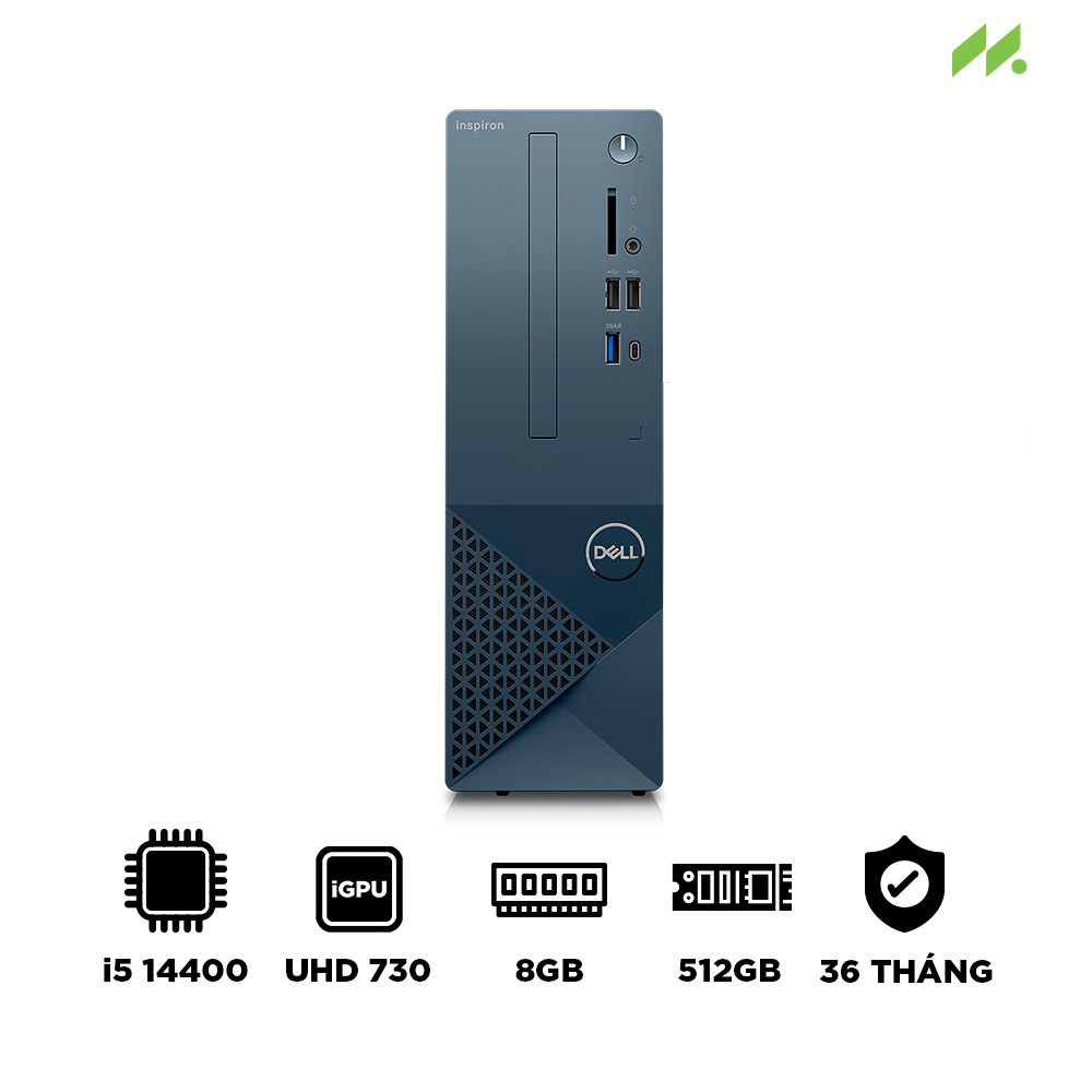 Máy bộ Dell Inspiron Small 3030S 71047525 (i5-14400, UHD 730, Ram 8GB DDR5, SSD 512GB, Windows 11, USB Keyboard & Mouse)