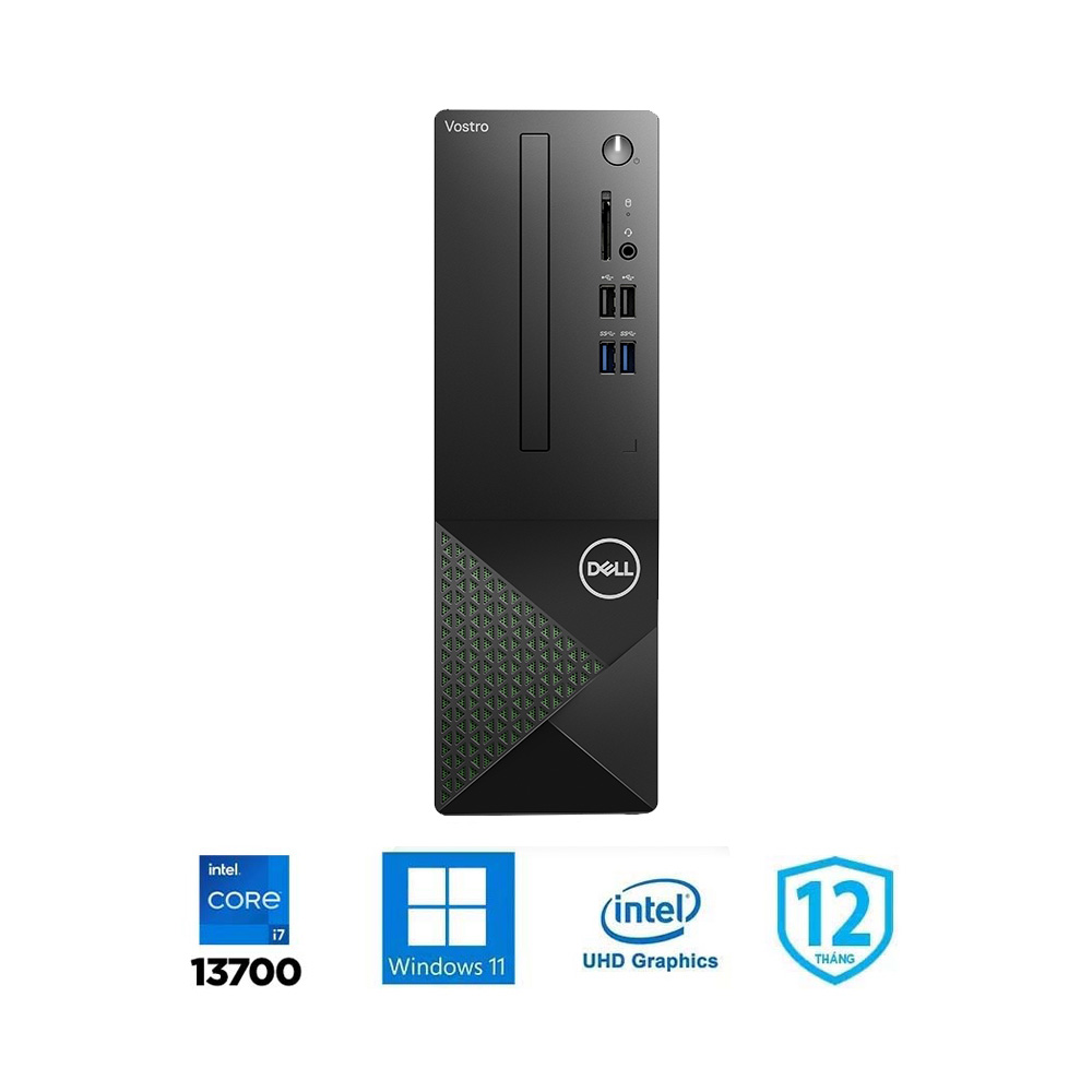 Máy bộ Dell Vostro 3020 SFFI72028W1-16G-512G (i7-13700, UHD 770, Ram 16GB DDR4, SSD 512GB, Windows 11, USB Keyboard & Mouse)