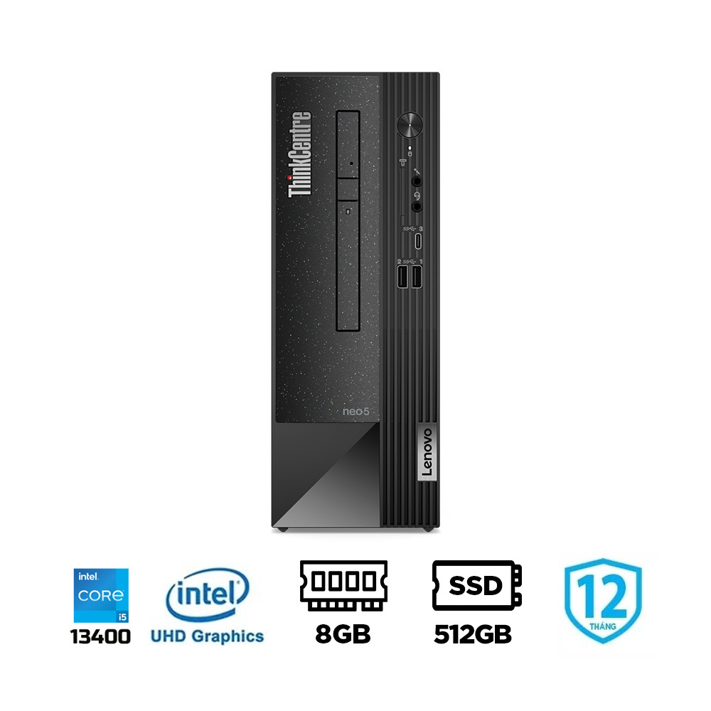 Máy bộ Lenovo ThinkCentre neo 50s Gen 4 12JH0006VA (i5-13400, UHD 730, Ram 8GB, 512GB SSD, USB Keyboard & Mouse)