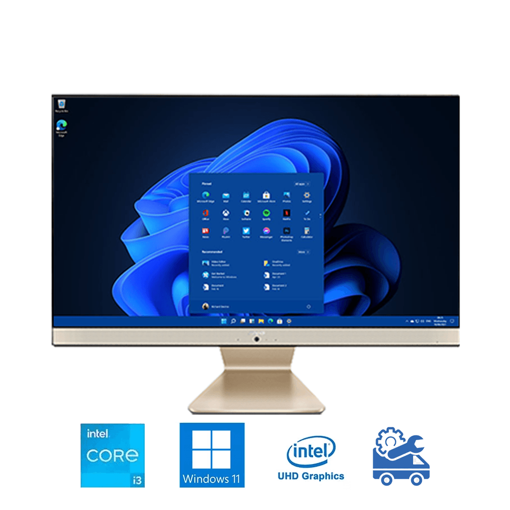 Máy tính All In One ASUS V241 24 Inch IPS V241EAK-BA126W (i3-1115G4, UHD Graphics, Ram 4GB, 512GB SSD, Windows 11, Wireless Keyboard & Mouse)