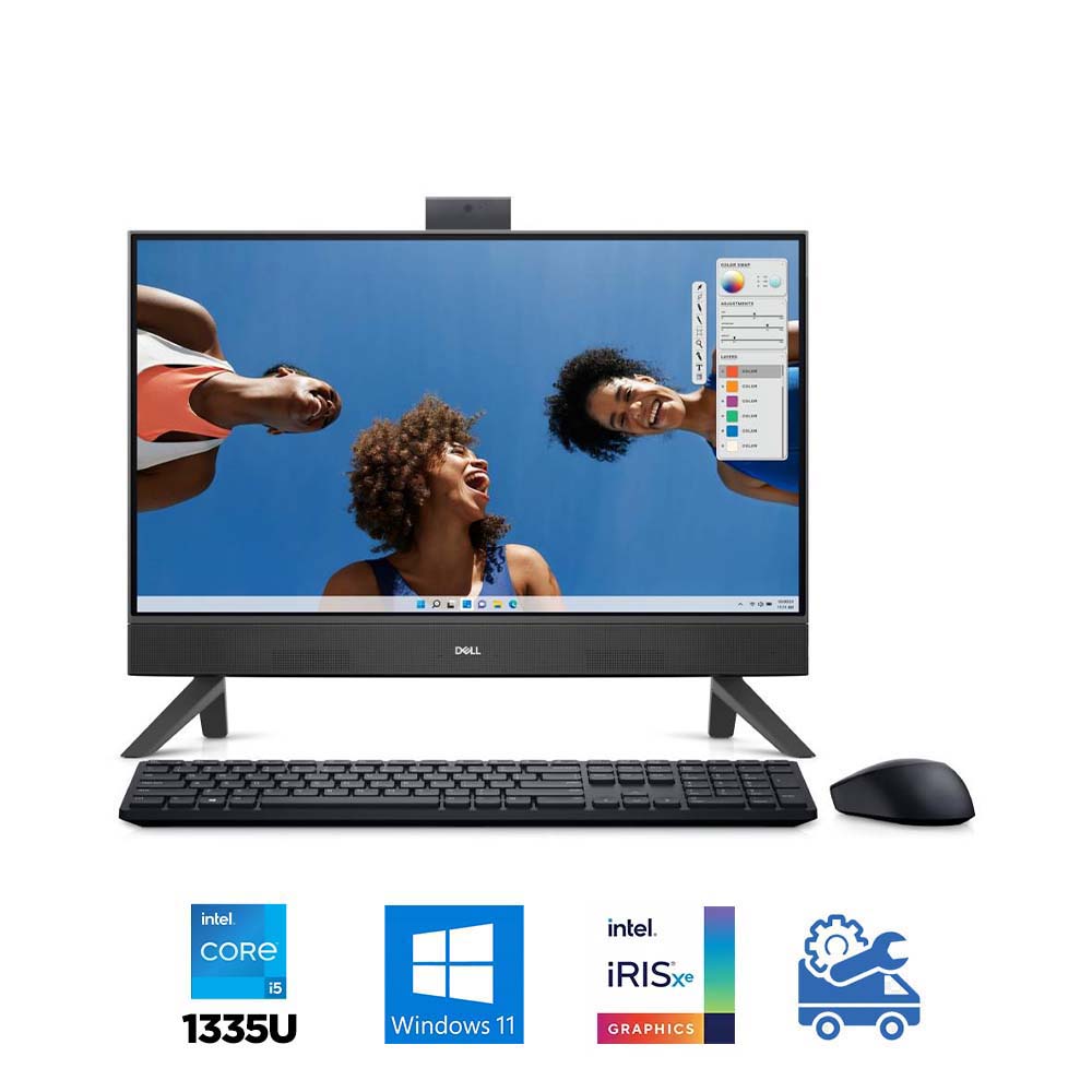 Máy tính All In One Dell Inspiron 5420 24 Inch 42INAIO540019 (i5-1335U, Iris Xe Graphics, Ram 8GB, 256GB SSD, Windows 11 64-bit, Wireless Keyboard & Mouse)