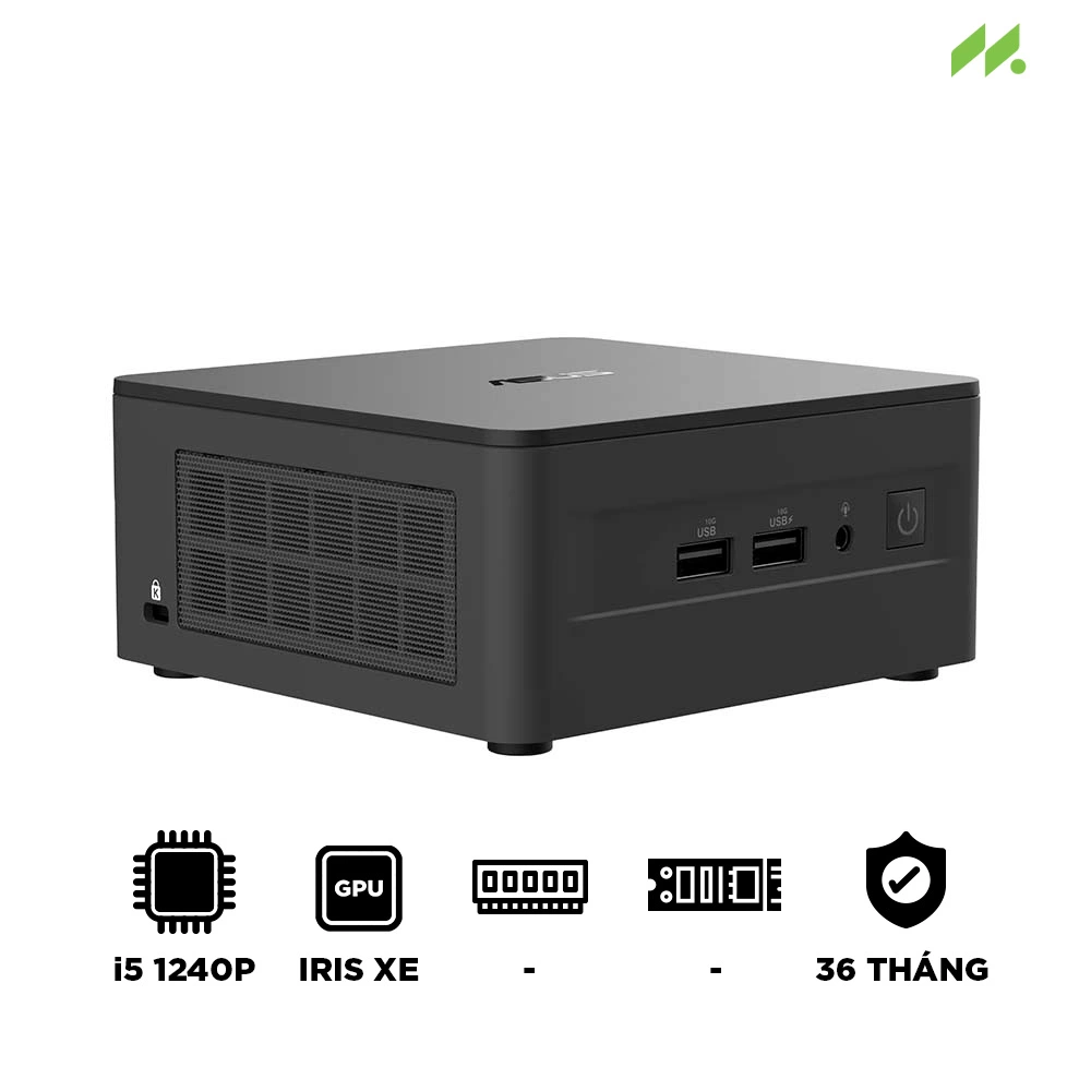 Máy tính Mini PC Asus NUC 12 Pro Wall Street Canyon i5-1240P RNUC12WSHI500001I