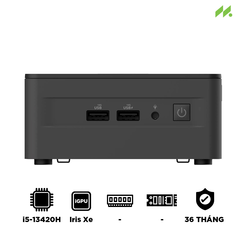 Máy tính Mini PC Asus NUC 13 Pro Tall i5-13420H RNUC13ANHH500000I (i5-13420H, Iris Xe Graphics)