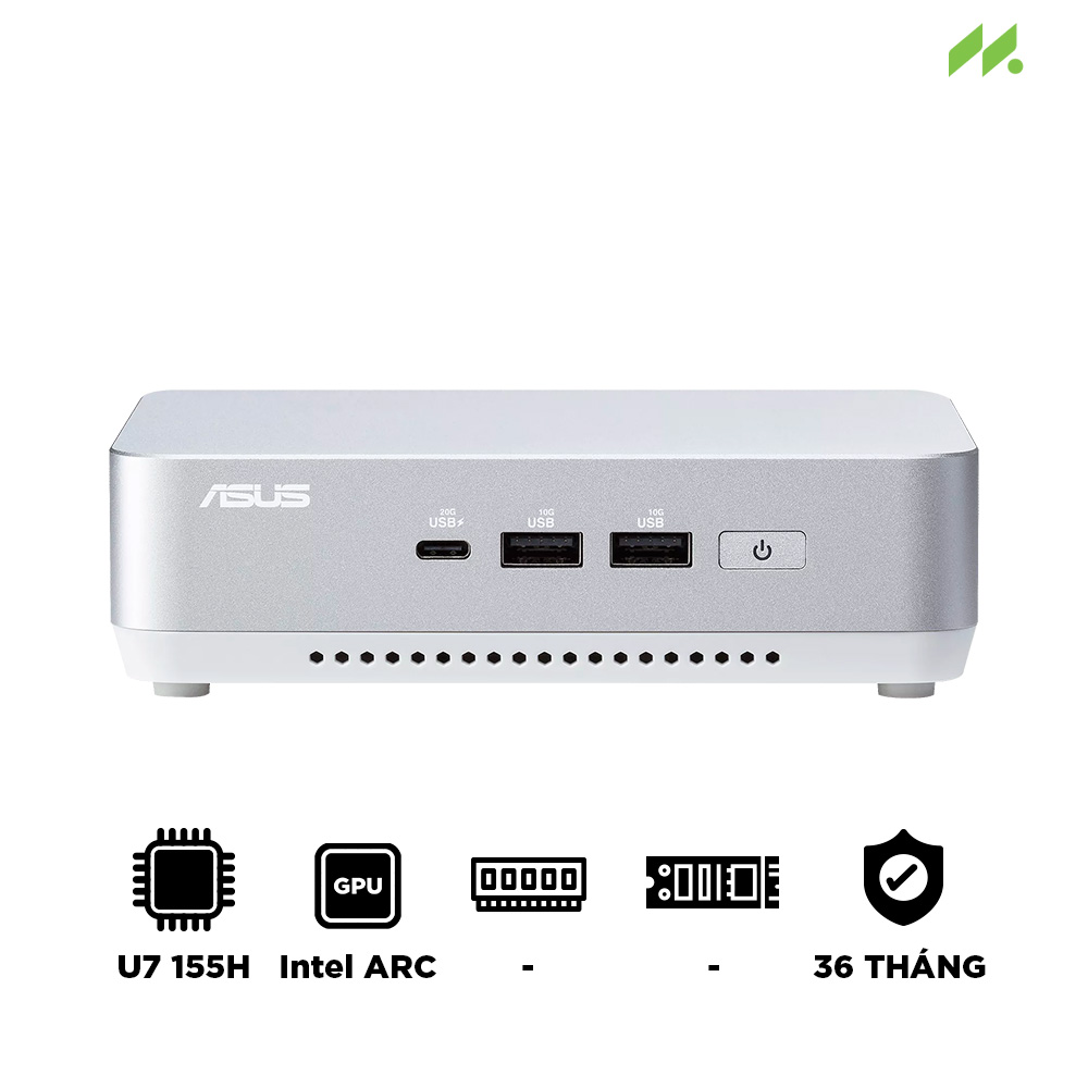 Máy tính Mini PC ASUS NUC 14 Pro Plus RNUC14RVSU700000I (Ultra 7 155H, Arc Graphics)