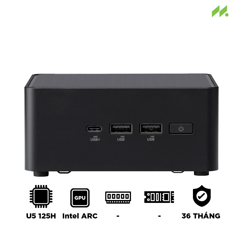 Máy tính Mini PC ASUS NUC 14 Pro Tall RNUC14RVHU500000I (Ultra 5 125H, Arc Graphics)