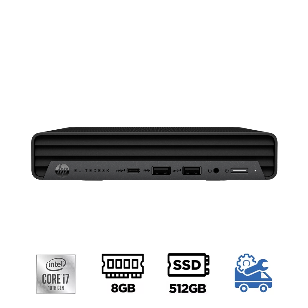 Máy tính Mini PC HP EliteDesk 800 G6 264Z8PA (i7-10700, UHD 630, Ram 8GB, SSD 512GB, Windows 10 64-bit, USB Keyboard & Mouse)