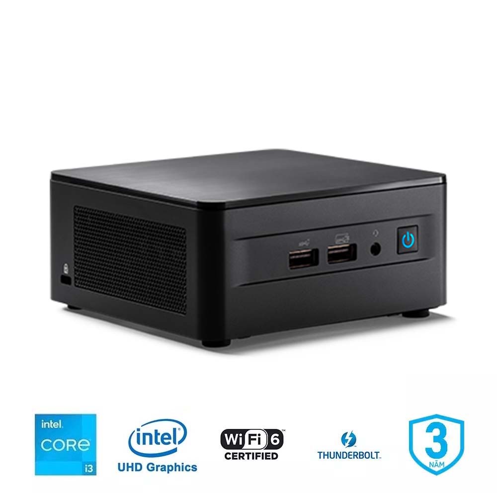 Máy tính Mini PC Intel NUC 12 Pro Wall Street Canyon i3-1220P RNUC12WSHI30001