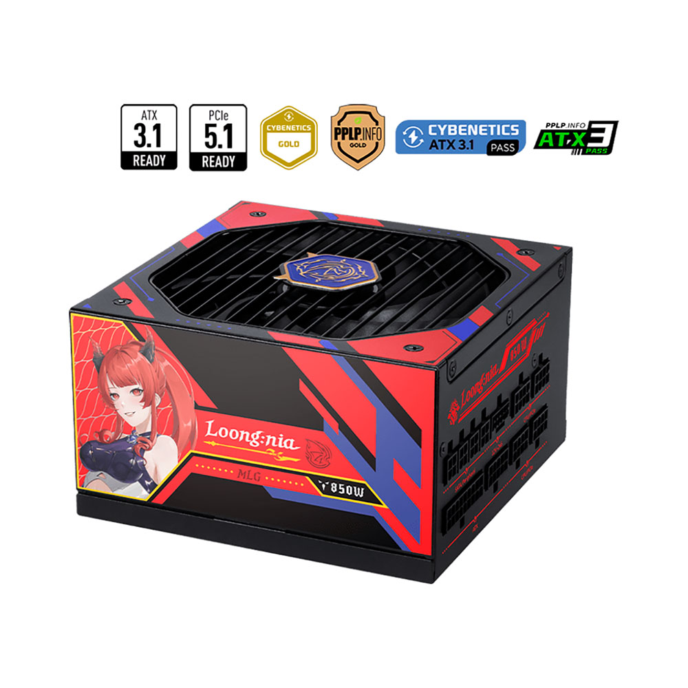 Nguồn máy tính MSI MAG A850GLS MLG EDITION ATX 3.1 PCIe 5.1 850W 80 Plus Gold