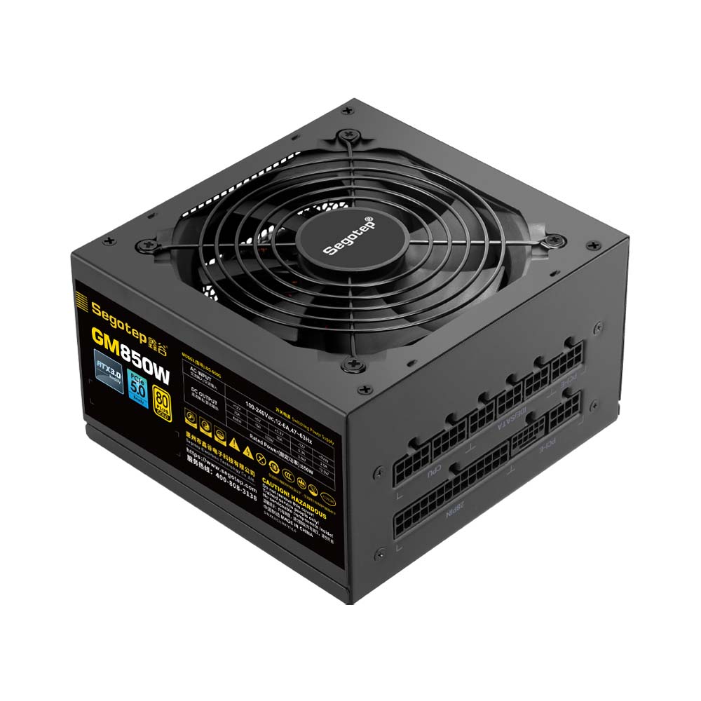 Nguồn máy tính Segotep GM850W Black PCIE5 850W 80 Plus Gold SG-950G-BK