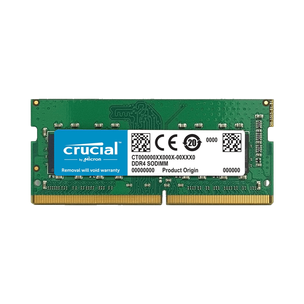 Crucial 16GB DDR4 3200MHz PC4-25600 Laptop 1Rx8 SODIMM Memory RAM  CT16G4SFS832A