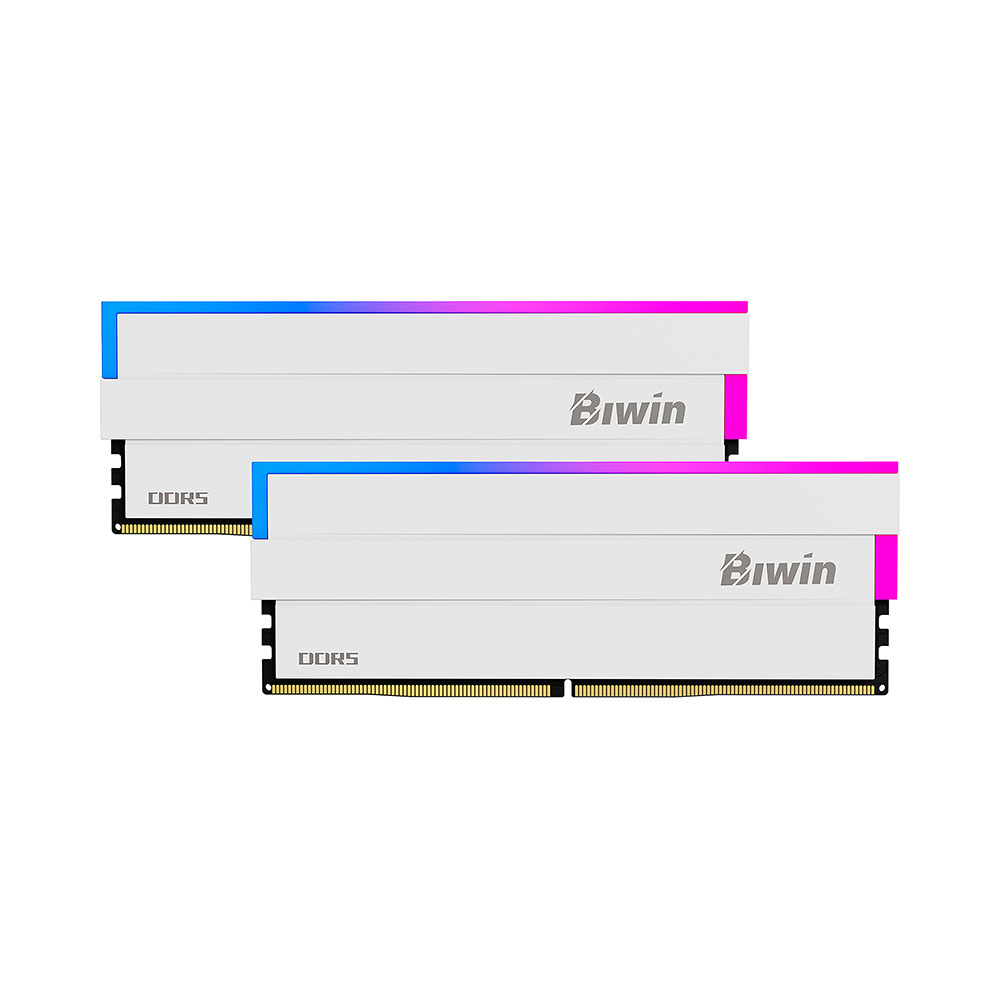 Ram PC Biwin Black Opal DW100 RGB White 32GB 6000MHz DDR5 (16GBx2) BXL53260DW1-D36DW