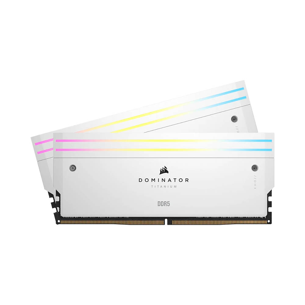 Ram PC Corsair Dominator Titanium White 96GB 6000MHz DDR5 (2x48GB) CMP96GX5M2B6000Z30W