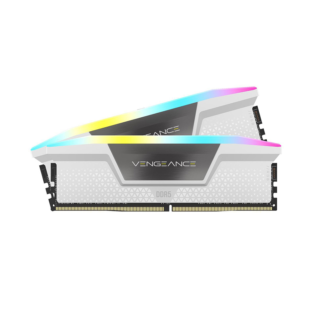 Ram PC Corsair Vengeance RGB White 32GB 6000MHz DDR5 (2x16GB) CMH32GX5M2E6000C36W