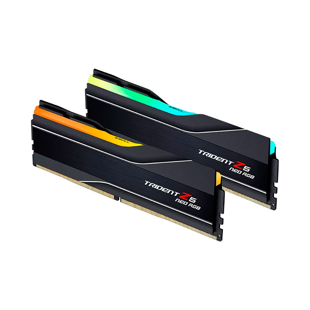 Ram PC G.SKILL Trident Z5 Neo RGB 128GB 6000MHz DDR5 (64GBx2) F5-6000J3644D64GX2-TZ5NR