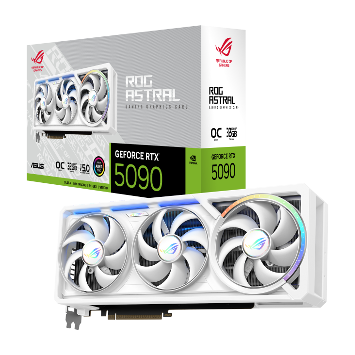 VGA Asus ROG Astral GeForce RTX 5090 32GB GDDR7 WHITE OC Edition