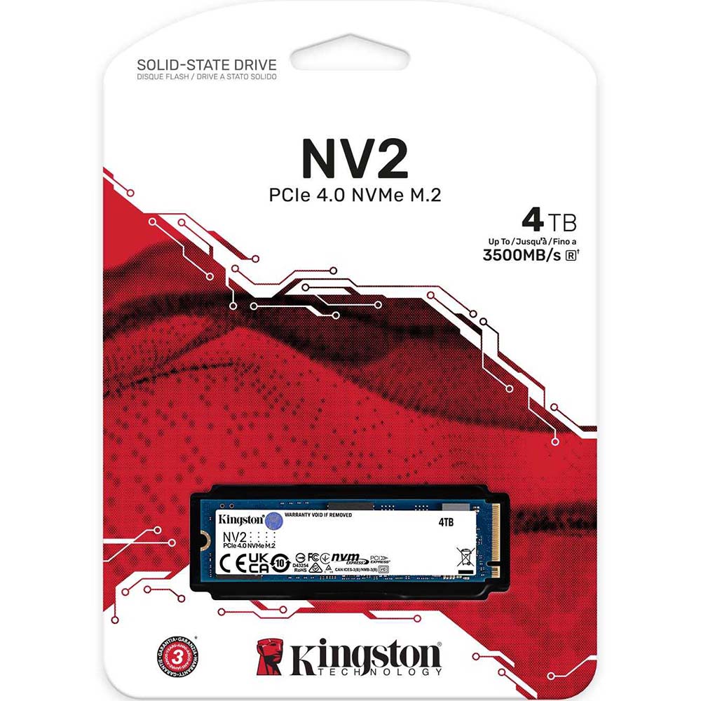 Ổ cứng SSD Kingston NV2 M.2 PCIe Gen4 x4 NVMe 4TB SNV2S/4000G
