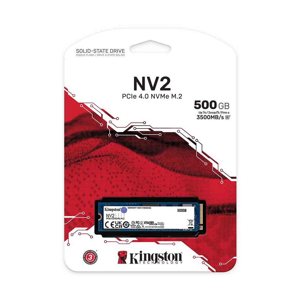 Ổ cứng SSD Kingston NV2 M.2 PCIe Gen4 x4 NVMe 500G SNV2S/500G