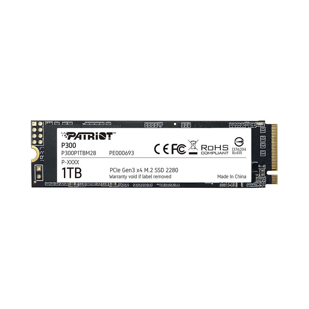 SSD Patriot P300 1TB M.2 PCIe Gen3 x4 NVMe P300P1TBM28