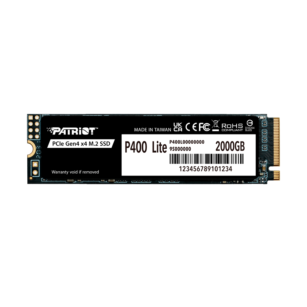 SSD Patriot P400 Lite 2TB M.2 PCLe Gen4 x4 NVMe P400LP2KGM28H