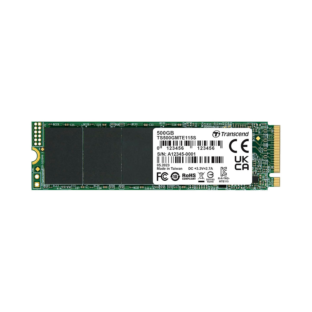SSD Transcend 115S 500GB PCIe Gen3 x4 NVMe M.2 TS500GMTE115S