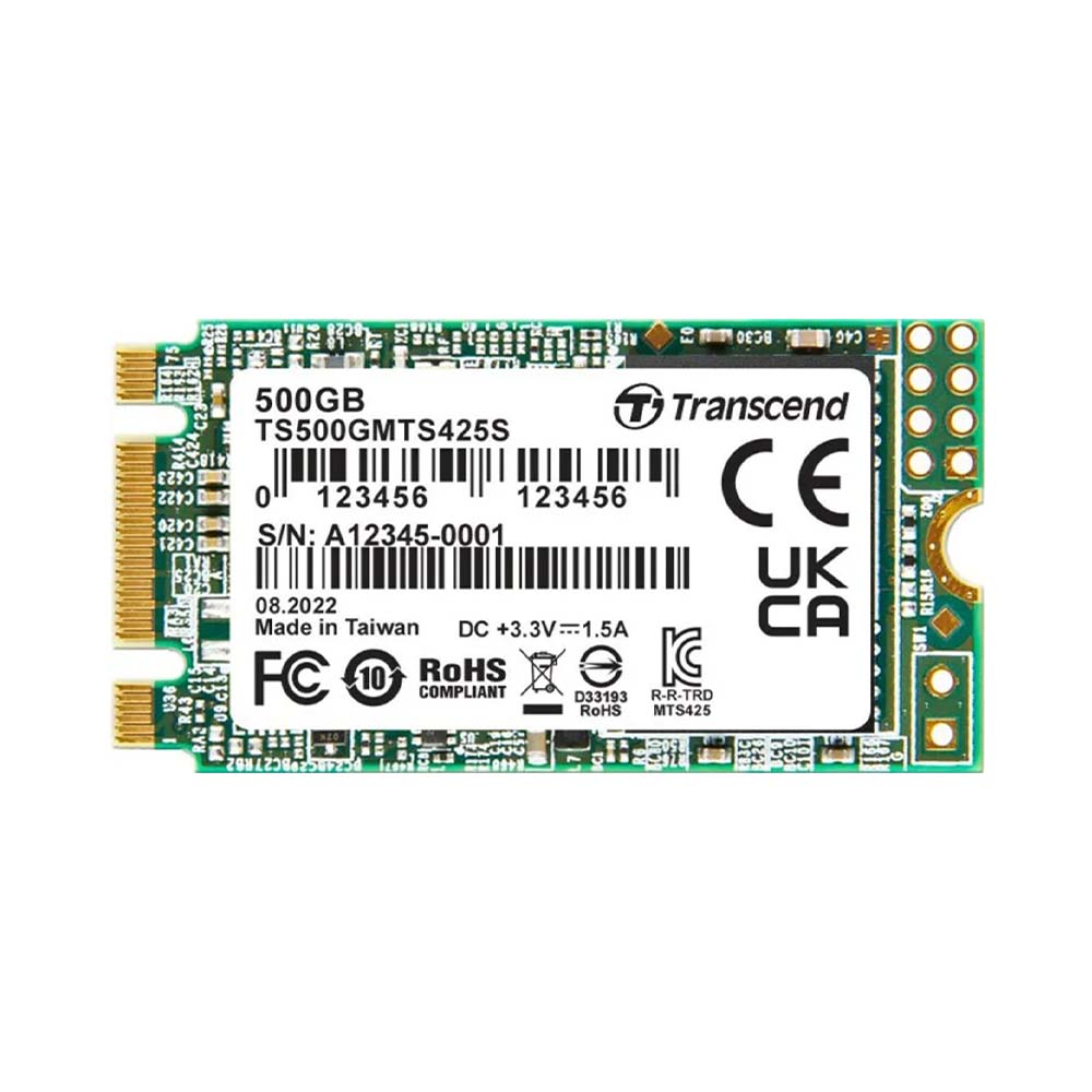 SSD Transcend 500GB M.2 2242 SATA III MTS425S 3D-NAND TS500GMTS425S