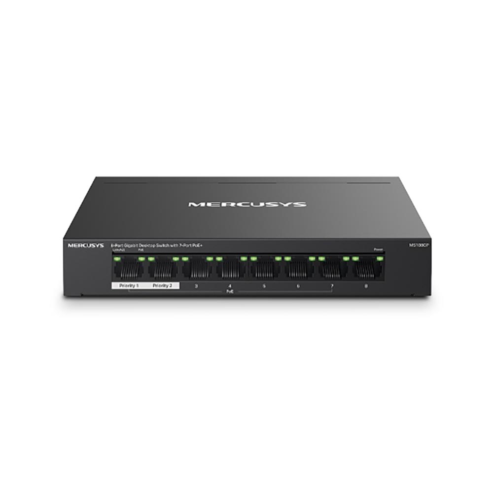 Switch Mercusys 8 Port PoE+ 10/100/1000 Mbps MS108GP