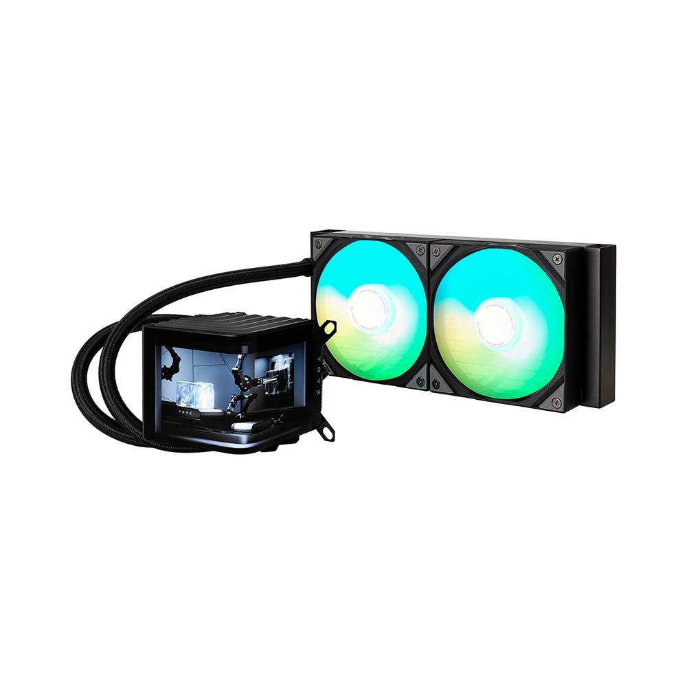 Tản nhiệt nước AIO TRYX PANORAMA 240 ARGB L-shaped AMOLED Black L-P240A-AS2M-G0K