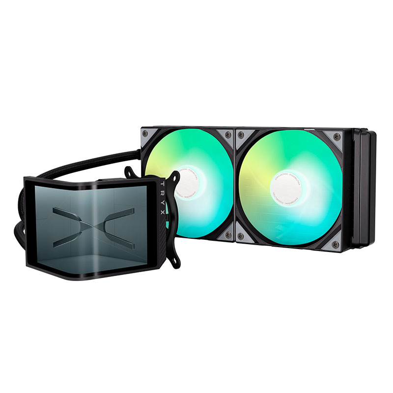 Tản nhiệt nước AIO TRYX PANORAMA SE 240 ARGB Rotatable AMOLED Black L-P240L-AM2M-G0K