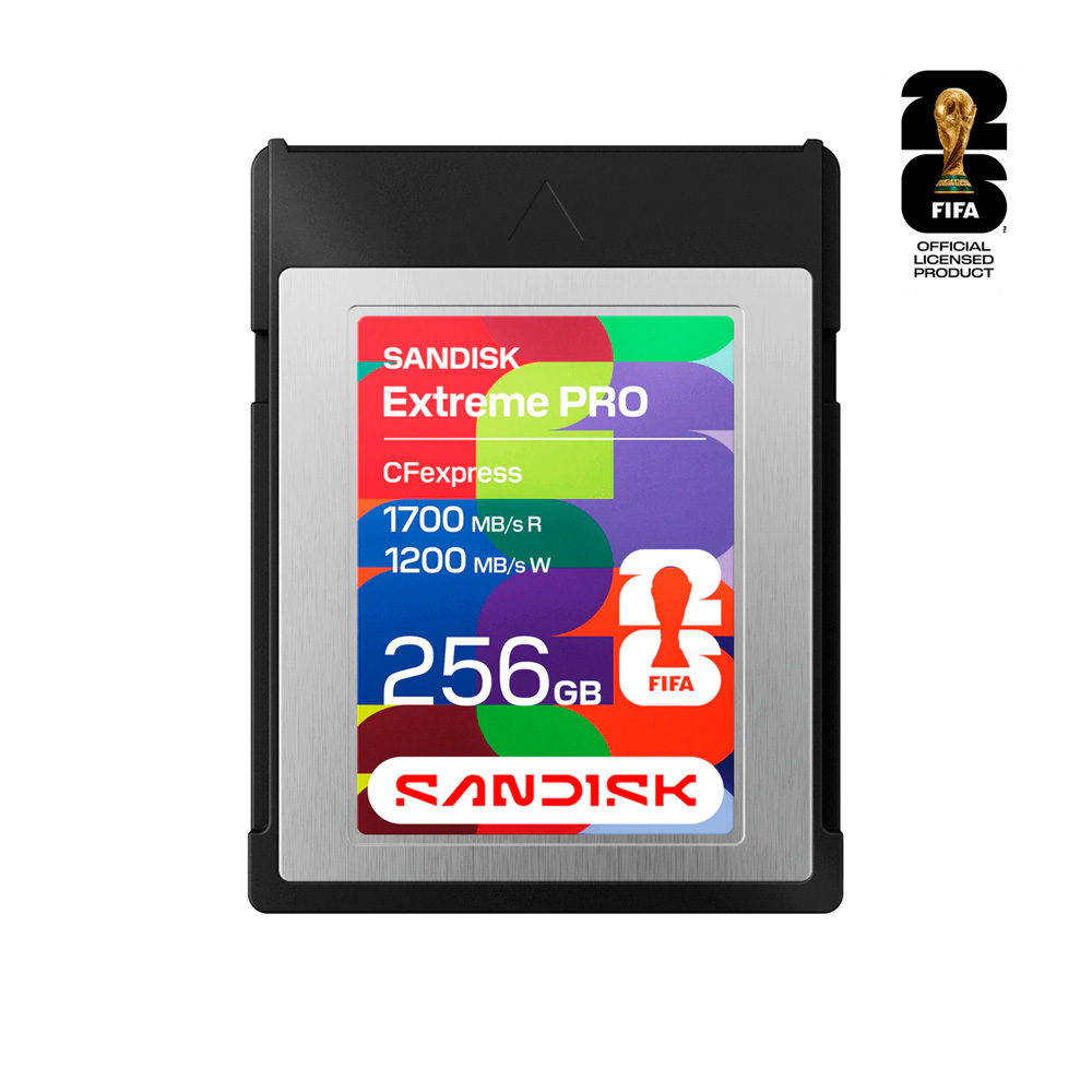 Thẻ nhớ CFexpress SanDisk Type B FIFA World Cup 2026 Edition 256 GB 1700MB/s SDCFE-256G-GF4NN