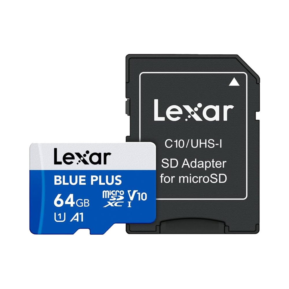 Thẻ nhớ MicroSDXC Lexar Blue Plus UHS-I U1 64GB 100MB/s LMSBLPL064G-BNANG