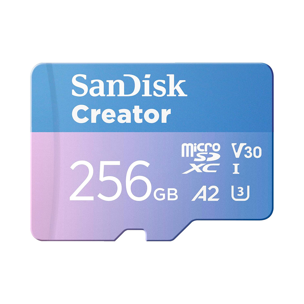 Thẻ nhớ MicroSDXC SanDisk Creator 256GB 190MB/s SDSQXAV-256G-GN6MS