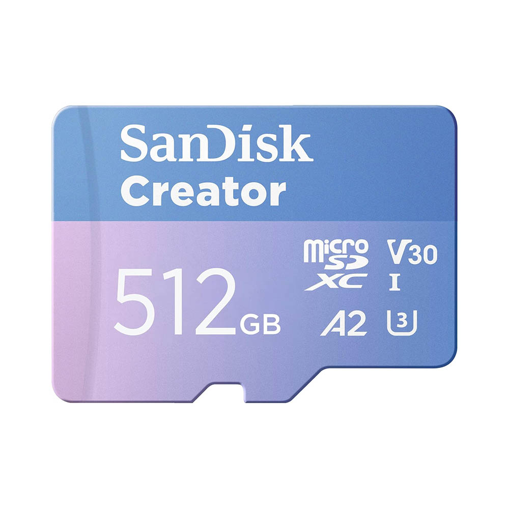Thẻ nhớ MicroSDXC SanDisk Creator 512GB 190MB/s SDSQXAV-512G-GN6MS