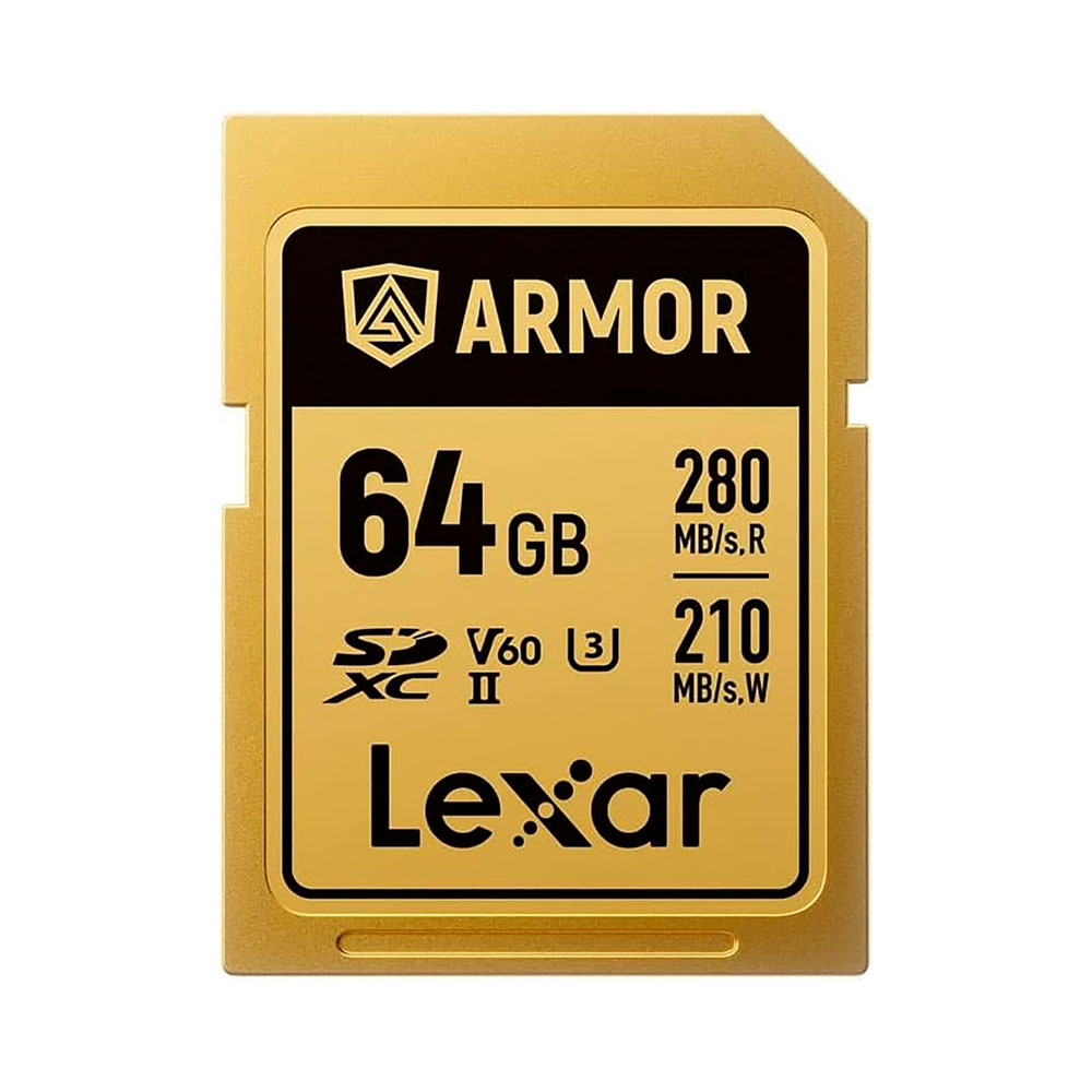 Thẻ nhớ SDXC Lexar ARMOR UHS-II U3 64GB 280MB/s GOLD Series LSDAMGL064G-RNNNG
