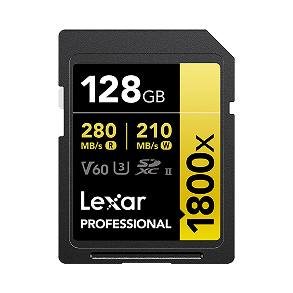 Thẻ nhớ SDXC Lexar Professional 1800x UHS-II U3 128GB 280MB/s GOLD Series LSD1800128G-BNNNG