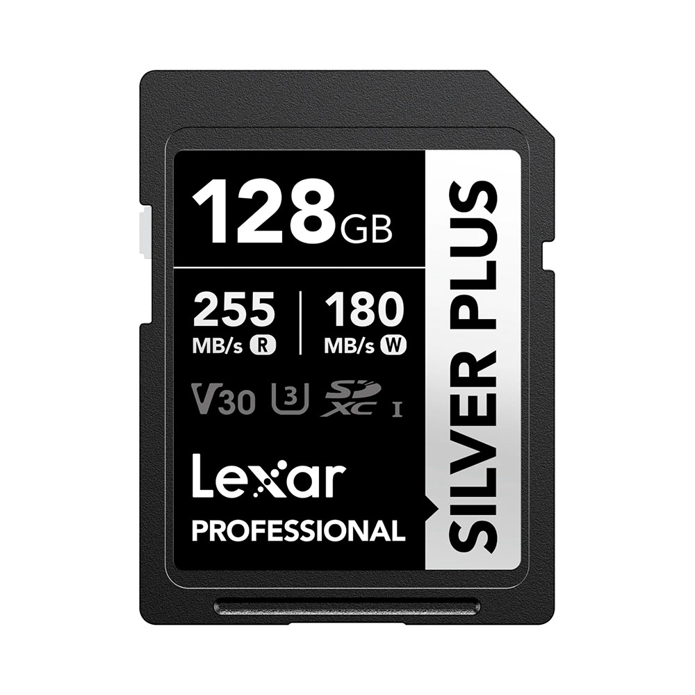 Thẻ nhớ SDXC Lexar Professional Silver Plus UHS-I U3 128GB 255MB/s LSDSIPL128G-BNNNG