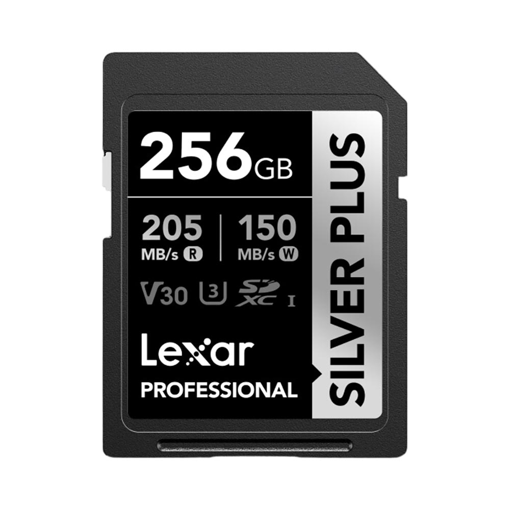 Thẻ nhớ SDXC Lexar Professional Silver Plus UHS-I U3 256GB 205MB/s LSDSIPL256G-BNNNG