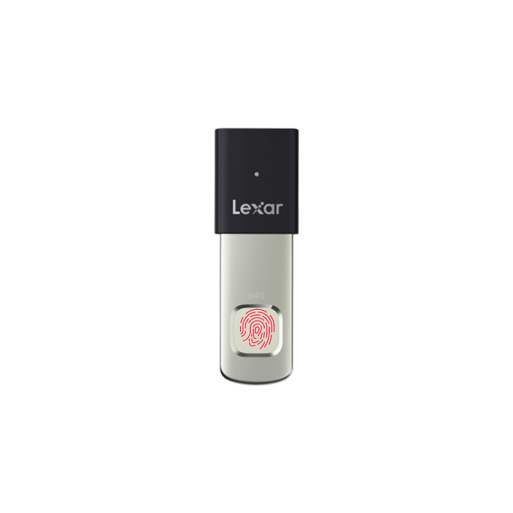 USB 3.2 Lexar JumpDrive Fingerprint F35 Pro 64GB 300MB/s LJDF35P064G-RNBNG