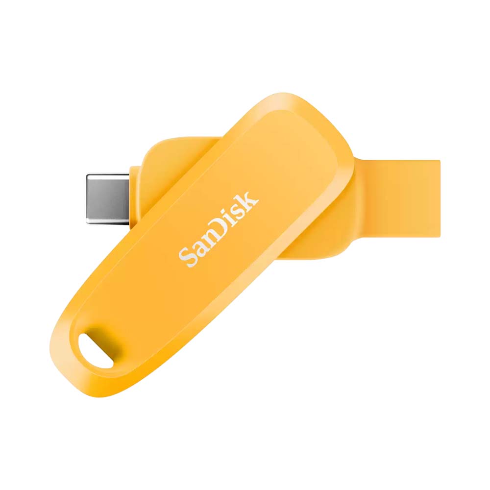 USB 3.2 SanDisk Phone Drive Yellow Daffodil 64GB 100MB/s OTG Type-C SDDDC6-064G-G46YD