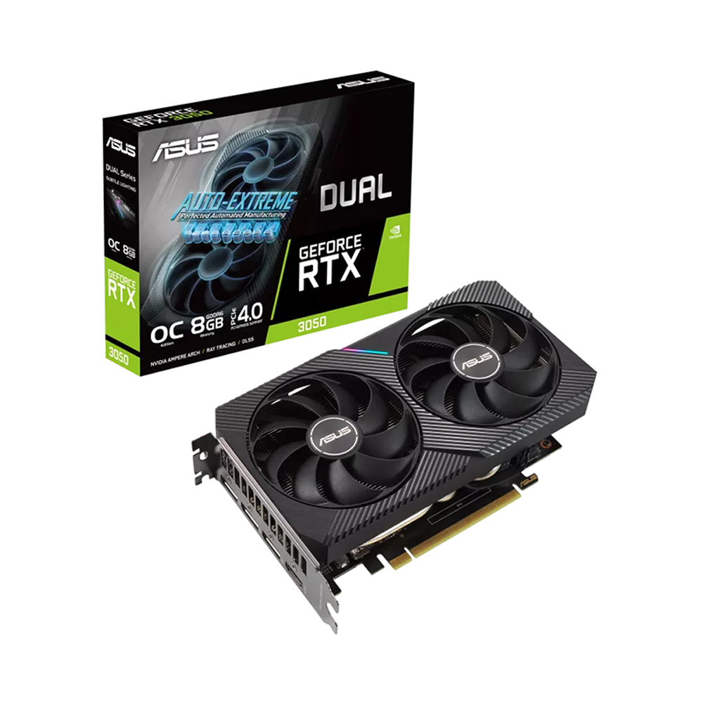 VGA Asus Dual GeForce RTX 3050 OC Edition 8GB GDDR6 DUAL-RTX3050-O8G