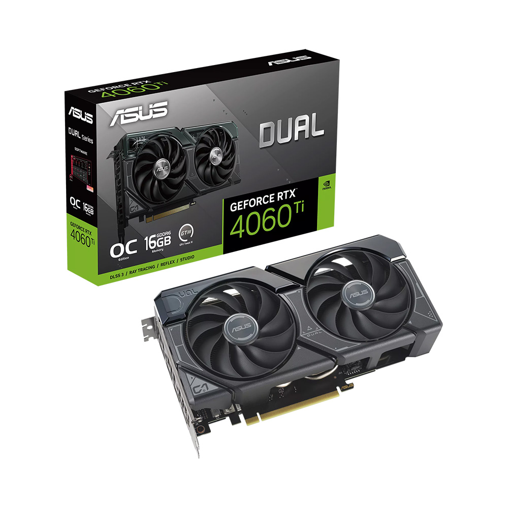 VGA Asus Dual GeForce RTX 4060 Ti OC Edition 16GB GDDR6 DUAL-RTX4060TI-O16G