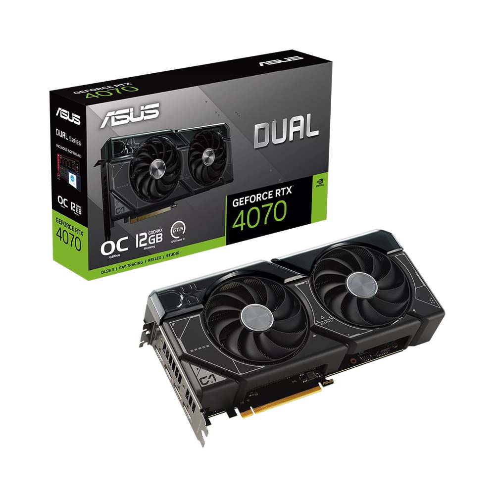 VGA Asus Dual GeForce RTX 4070 OC Edition 12GB GDDR6X DUAL-RTX4070-O12G