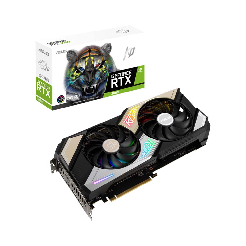 VGA Asus KO GeForce RTX 3060 V2 OC Edition 12GB GDDR6 KO-RTX3060-O12G-V2-GAMING