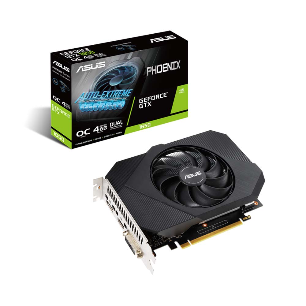 VGA Asus Phoenix GeForce GTX 1650 OC 4GB GDDR6 PH-GTX1650-O4GD6-P