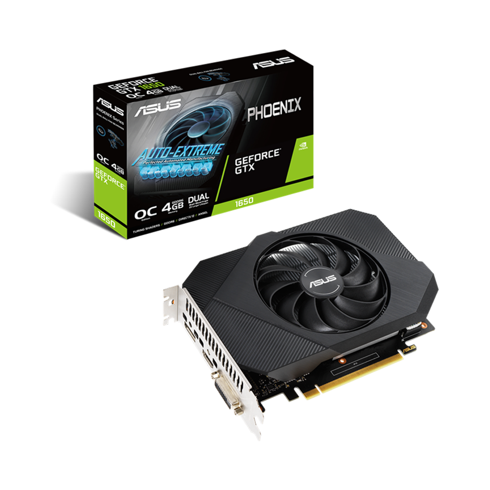 VGA Asus Phoenix GeForce GTX 1650 OC 4GB GDDR6 PH-GTX1650-O4GD6