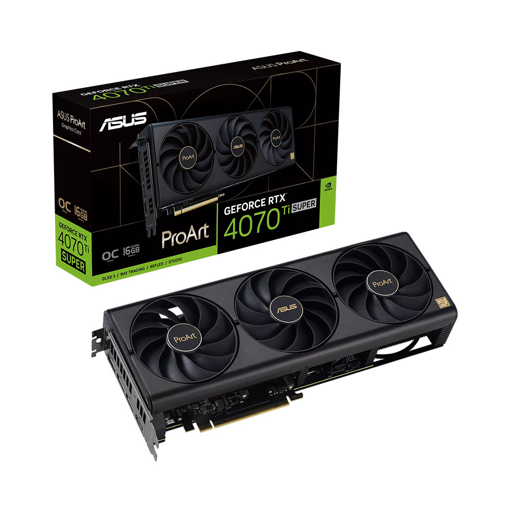 VGA Asus ProArt GeForce RTX 4070 Ti Super OC 16GB GDDR6X PROART-RTX4070TIS-O16G