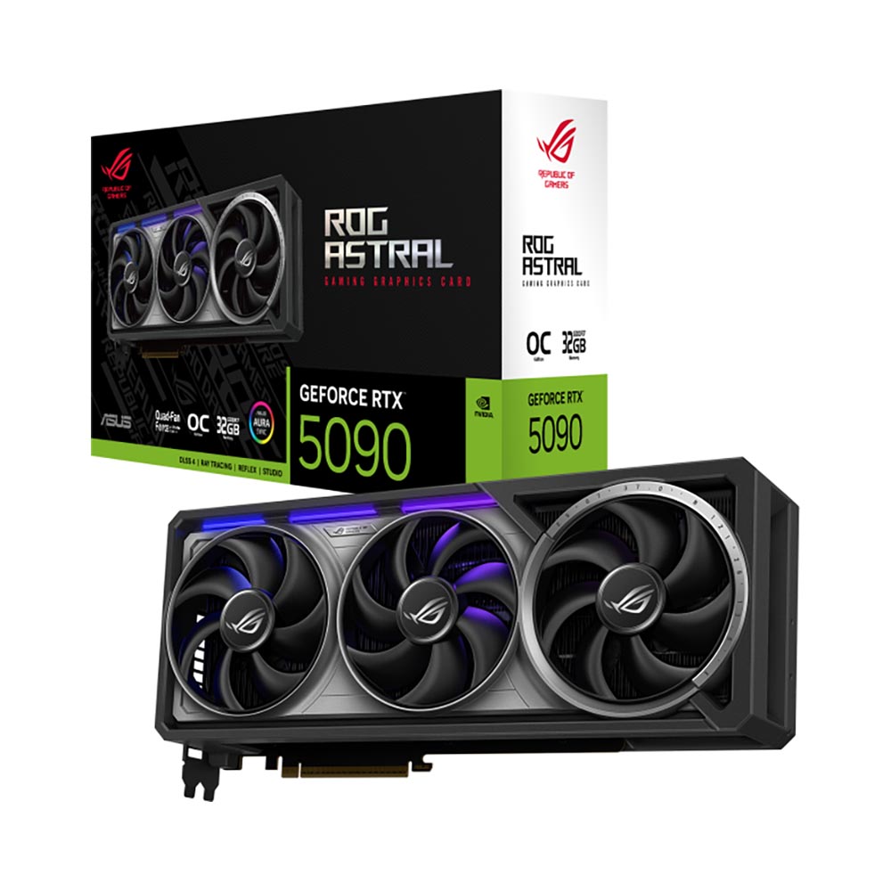 VGA Asus ROG Astral GeForce RTX 5090 32GB GDDR7 OC Edition ROG-ASTRAL-RTX5090-O32G-GAMING
