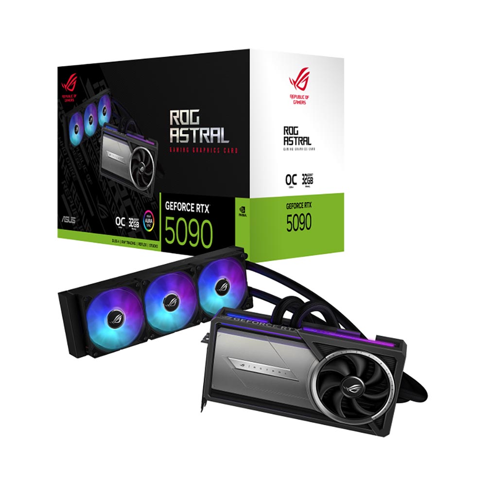 VGA Asus ROG Astral LC GeForce RTX 5090 32GB GDDR7 OC Edition ROG-ASTRAL-LC-RTX5090-O32G-GAMING