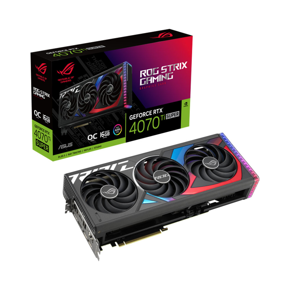 VGA Asus ROG GeForce RTX 4070 Ti Super 16GB OC GDDR6X ROG-STRIX-RTX4070TIS-O16G-GAMING