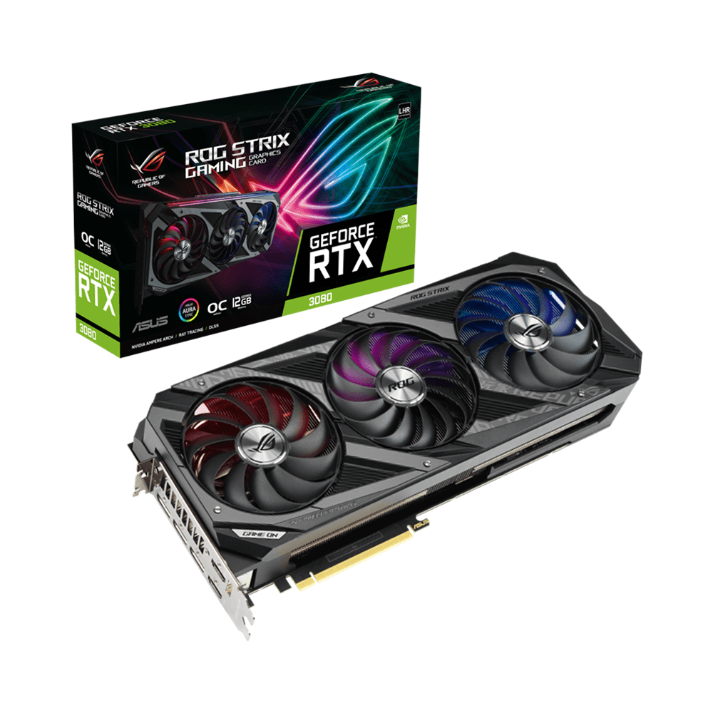 VGA Asus ROG Strix GeForce RTX 3080 OC Edition 12GB GDDR6X ROG-STRIX-RTX3080-O12G-GAMING